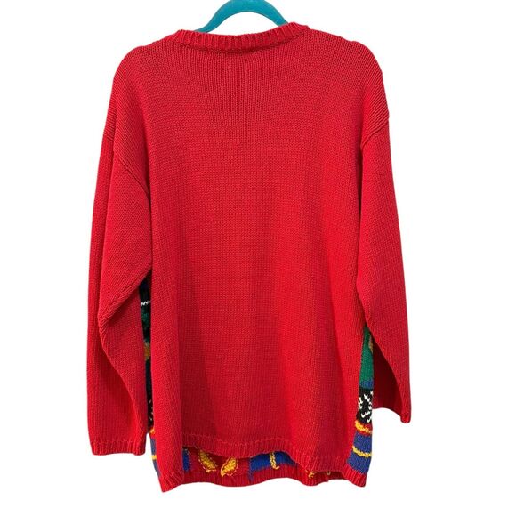 Vintage Preswick & Moore Sweater Womens Large Red Christmas Nutcracker Ugly 90s - Picture 2 of 6